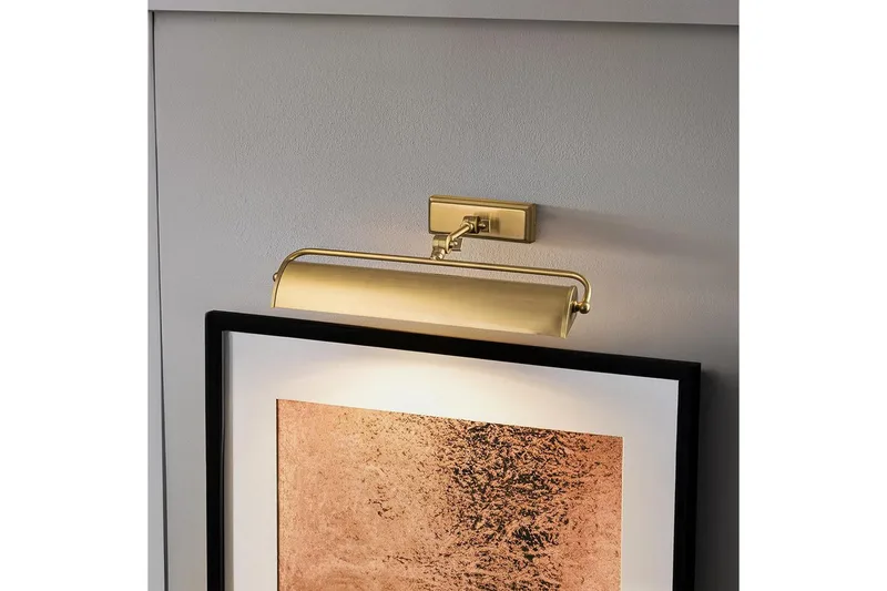 Billedlys Elstead Lighting Winchfield 445x127x318 mm, Aldret messing - 445x127x318 mm, Aldret messing - Belysning - Lamper & indendørsbelysning - Væglampe