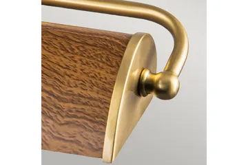 Billedlys Elstead Lighting Winchfield 445x127x318 mm, Aldret messing og eg effekt - 445x127x318 mm, Aldret messing og eg effekt - Belysning - Lamper & indendørsbelysning - Væglampe