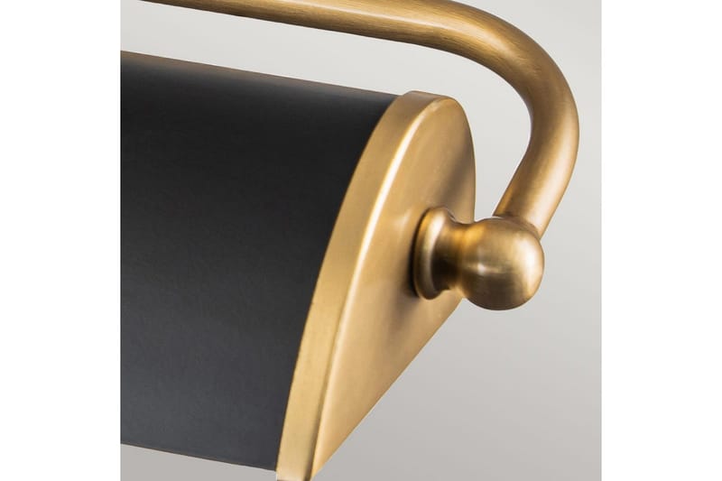 Billedlys Elstead Lighting Winchfield 445x127x318 mm, Aldret messing og mat sort - 445x127x318 mm, Aldret messing og mat sort - Belysning - Lamper & indendørsbelysning - Væglampe