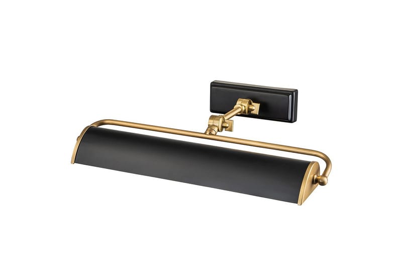 Billedlys Elstead Lighting Winchfield 445x127x318 mm, Aldret messing og mat sort - 445x127x318 mm, Aldret messing og mat sort - Belysning - Lamper & indendørsbelysning - Væglampe - Vægarmatur