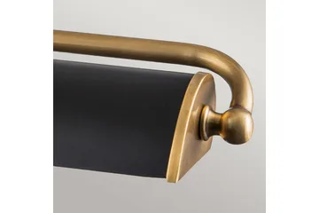 Billedlys Elstead Lighting Winchfield 703x127x318 mm, Aldret messing og mat sort - 703x127x318 mm, Aldret messing og mat sort - Belysning - Lamper & indendørsbelysning - Væglampe
