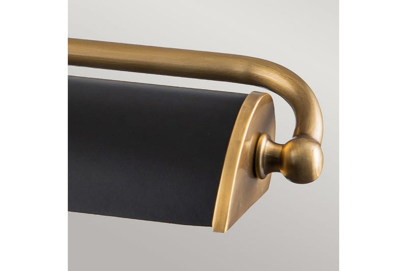 Billedlys Elstead Lighting Winchfield 703x127x318 mm, Aldret messing og mat sort - 703x127x318 mm, Aldret messing og mat sort - Belysning - Lamper & indendørsbelysning - Væglampe