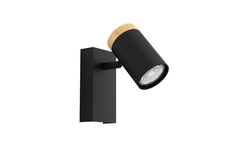 Væglampe Eglo Cartagena Sort/Træ - Belysning - Lamper & indendørsbelysning - Væglampe