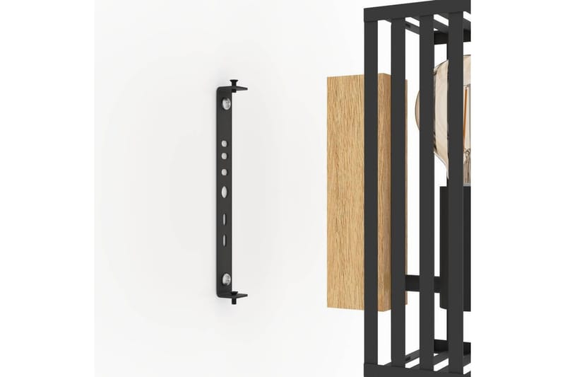 Væglampe Eglo Cidraz Sort/Træ - Belysning - Lamper & indendørsbelysning - Væglampe