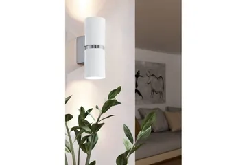 Væglampe Eglo Passa Ø60 mm Krom, Hvid - Krom/Hvid - Belysning - Lamper & indendørsbelysning - Soveværelse lampe