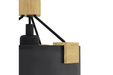 Væglampe Eglo Potosi Sort/Træ - Belysning - Lamper & indendørsbelysning - Soveværelse lampe