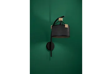 Væglampe Eglo Potosi Sort/Træ - Belysning - Lamper & indendørsbelysning - Soveværelse lampe