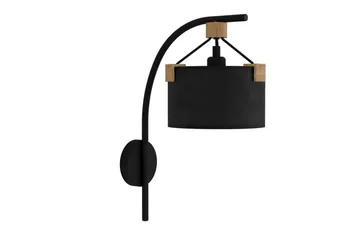 Væglampe Eglo Potosi Sort/Træ - Belysning - Lamper & indendørsbelysning - Soveværelse lampe