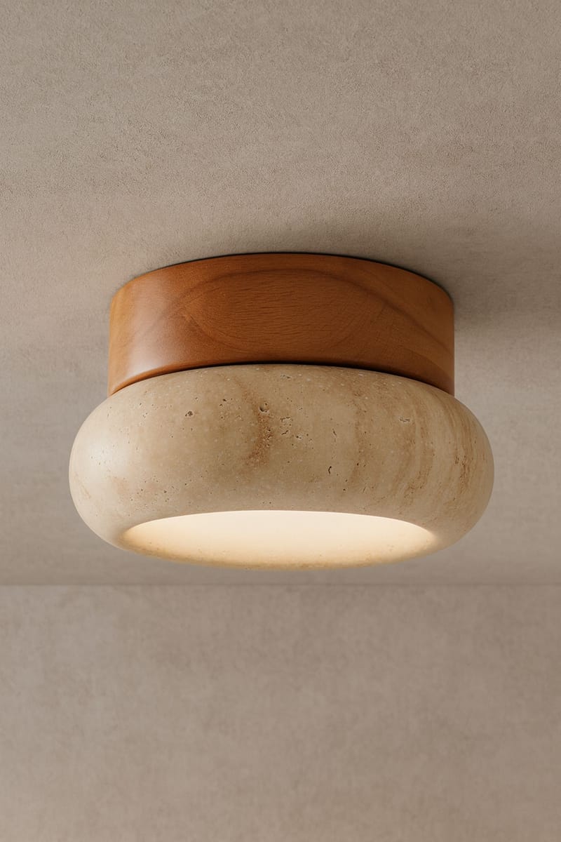 Eryvin væglampe 15 cm rund - Eg Beige - Belysning - Lamper & indendørsbelysning - Væglampe