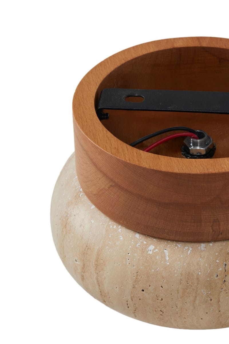 Eryvin væglampe 15 cm rund - Eg Beige - Belysning - Lamper & indendørsbelysning - Væglampe