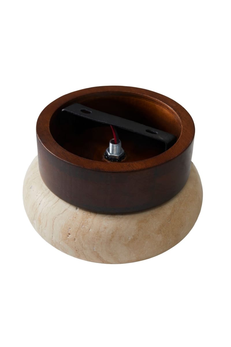 Eryvin væglampe 15 cm rund - Valnød Beige - Belysning - Lamper & indendørsbelysning - Væglampe