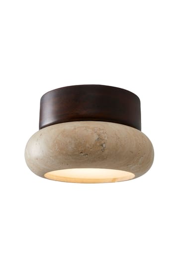 Eryvin væglampe 15 cm rund - Valnød Beige - Belysning - Lamper & indendørsbelysning - Væglampe