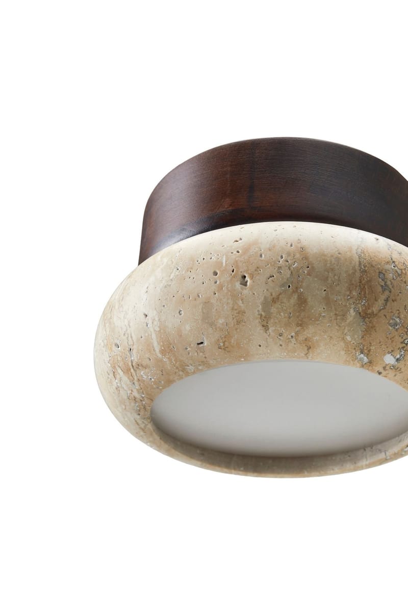 Eryvin væglampe 15 cm rund - Valnød Beige - Belysning - Lamper & indendørsbelysning - Væglampe