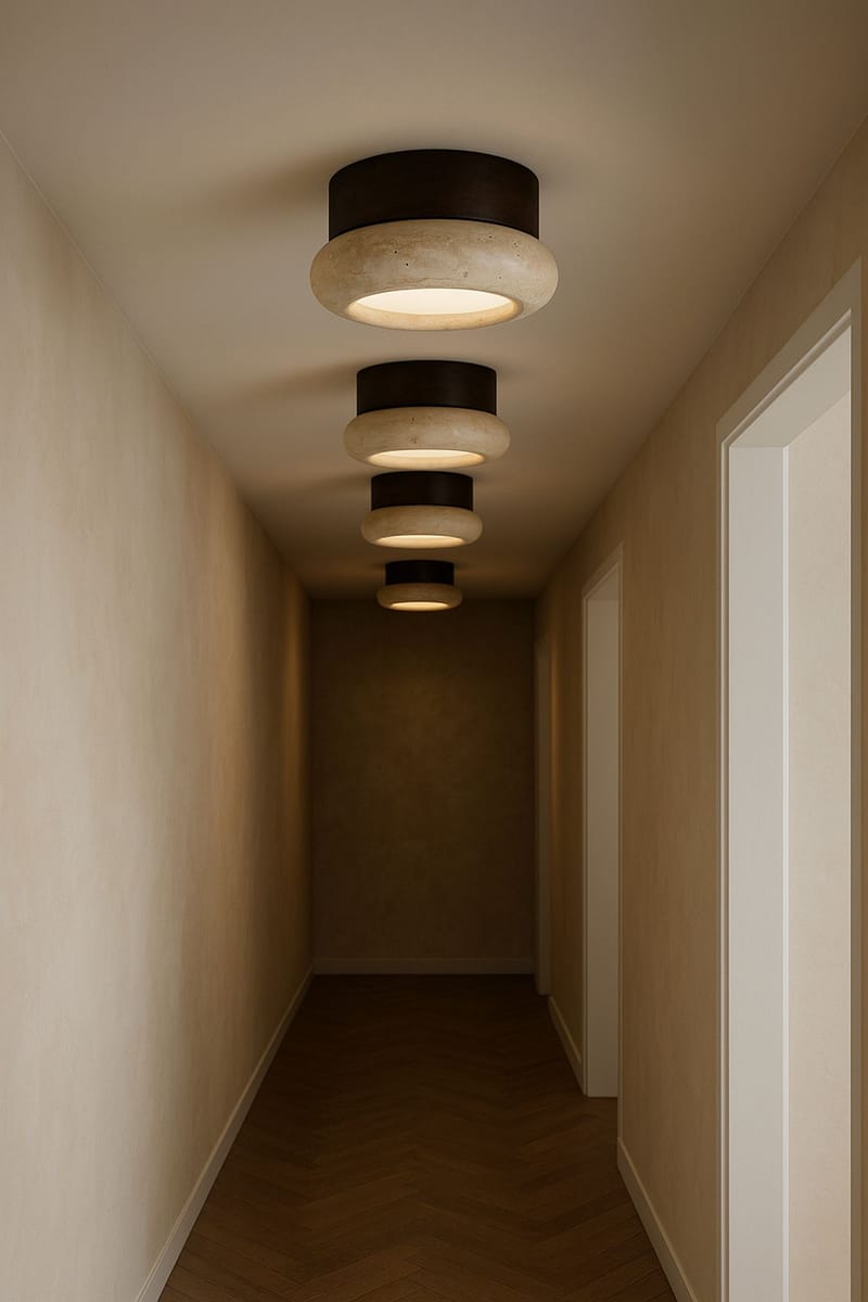 Eryvin væglampe 15 cm rund - Valnød Beige - Belysning - Lamper & indendørsbelysning - Væglampe