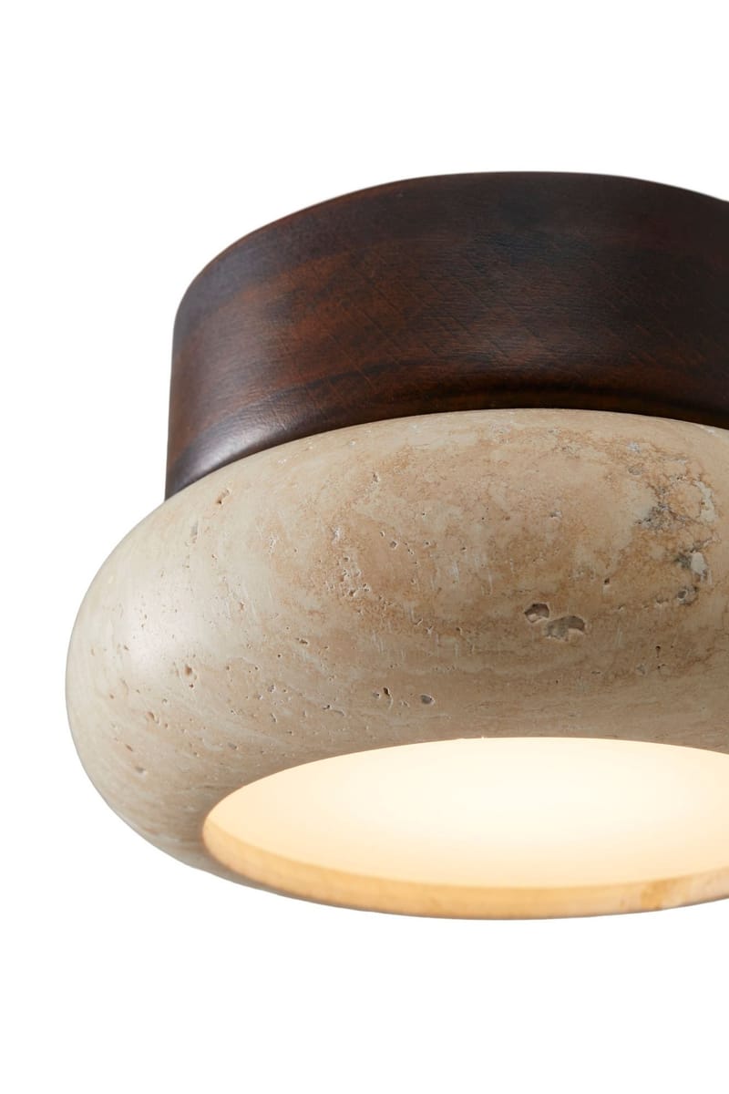 Eryvin væglampe 15 cm rund - Valnød Beige - Belysning - Lamper & indendørsbelysning - Væglampe