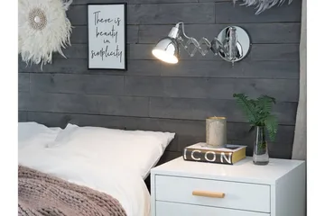 Harrington Væglampe 33 cm - Sølv - Belysning - Lamper & indendørsbelysning - Væglampe
