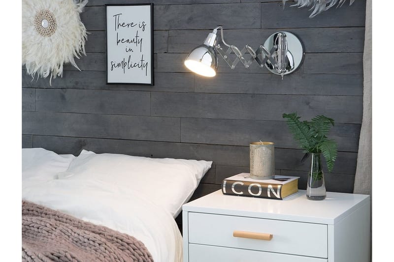 Harrington Væglampe 33 cm - Sølv - Belysning - Lamper & indendørsbelysning - Væglampe