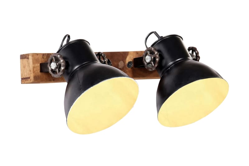 Industriel Væglampe 45X25 cm E27 Mat Sort - Sort - Sengelampe væg - Soveværelse lampe - Væglampe - Vægarmatur