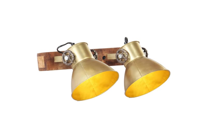 Industriel Væglampe 45X25 cm E27 Messingfarvet - Sengelampe væg - Soveværelse lampe - Væglampe - Vægarmatur