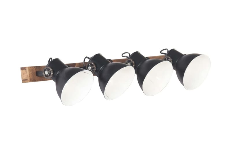 Industriel Væglampe 90X25 cm E27 Mat Sort - Sort - Belysning - Lamper & indendørsbelysning - Væglampe