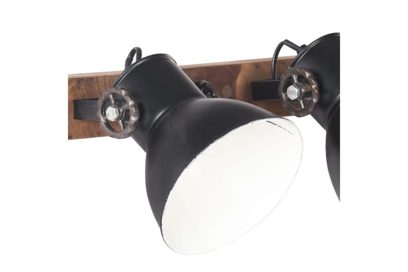 Industriel Væglampe 90X25 cm E27 Mat Sort - Sort - Belysning - Lamper & indendørsbelysning - Væglampe