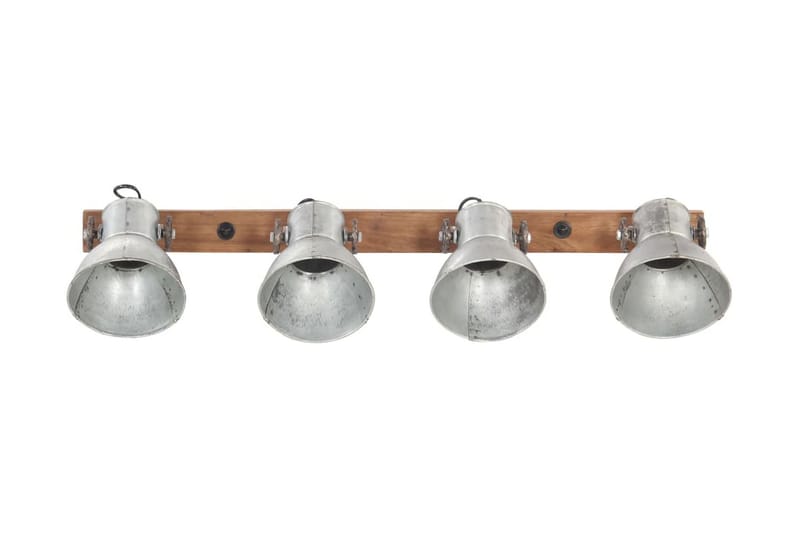 Industriel Væglampe 90X25 cm E27 Sølvfarvet - Sølv - Sengelampe væg - Soveværelse lampe - Væglampe - Vægarmatur