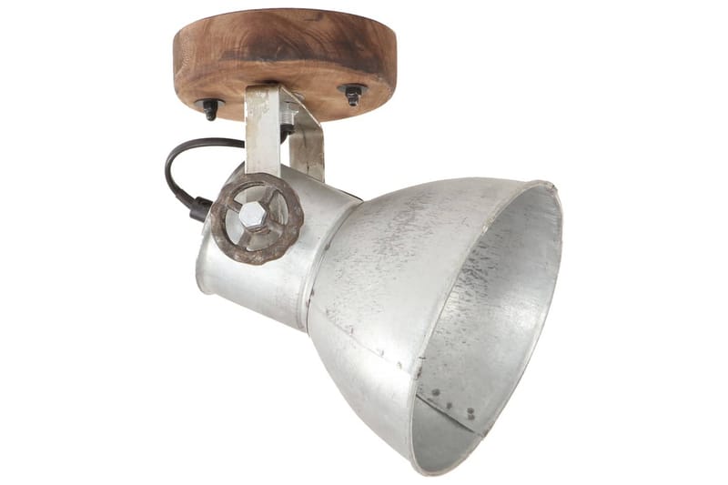 Industrielle Væg-/Loftlamper 2 Stk. 20X25 cm E27 Sølvfarvet - Sølv - Sengelampe væg - Soveværelse lampe - Væglampe - Vægarmatur