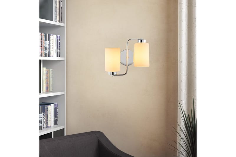 Væglampe Jaska To Sølv - Sølv - Belysning - Lamper & indendørsbelysning - Soveværelse lampe