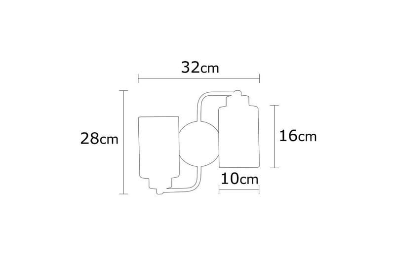 Væglampe Jaska To Sølv - Sølv - Belysning - Lamper & indendørsbelysning - Soveværelse lampe