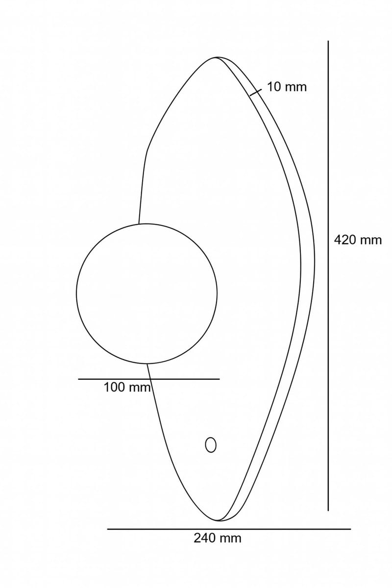 Javoren væglampe 10 cm - Beige, Hvid, Blå - Belysning - Lamper & indendørsbelysning - Væglampe