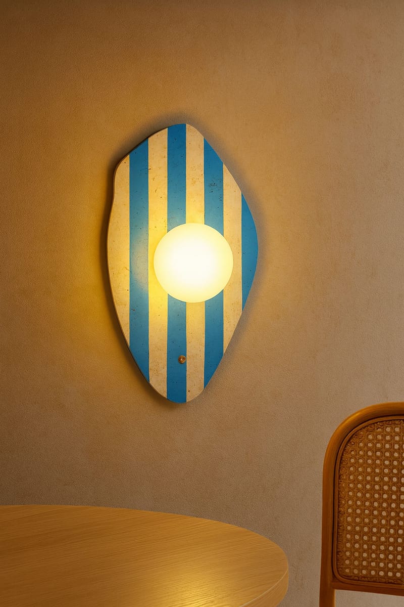 Javoren væglampe 10 cm - Beige, Hvid, Blå - Belysning - Lamper & indendørsbelysning - Væglampe