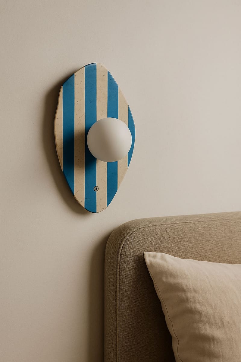 Javoren væglampe 10 cm - Beige, Hvid, Blå - Belysning - Lamper & indendørsbelysning - Væglampe