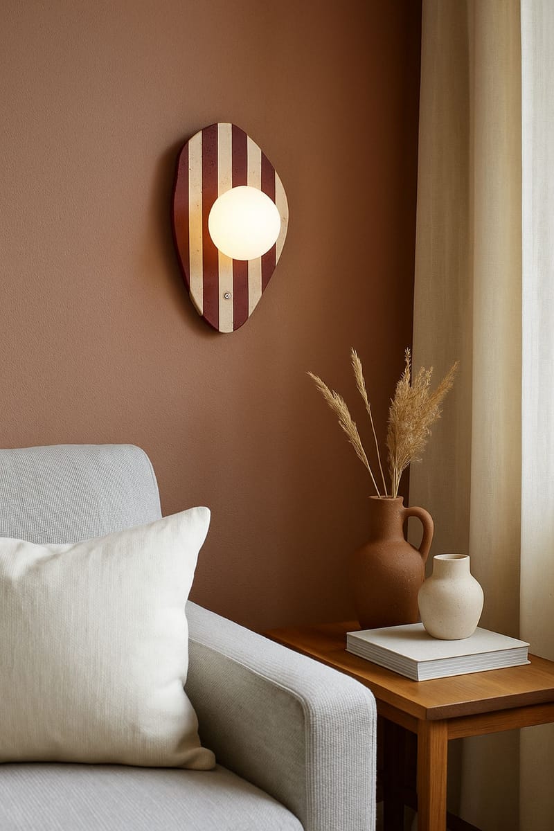 Javoren væglampe 10 cm - Beige, Hvid, Rød - Belysning - Lamper & indendørsbelysning - Væglampe