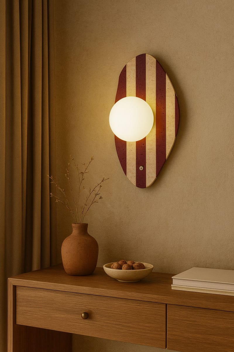 Javoren væglampe 10 cm - Beige, Hvid, Rød - Belysning - Lamper & indendørsbelysning - Væglampe