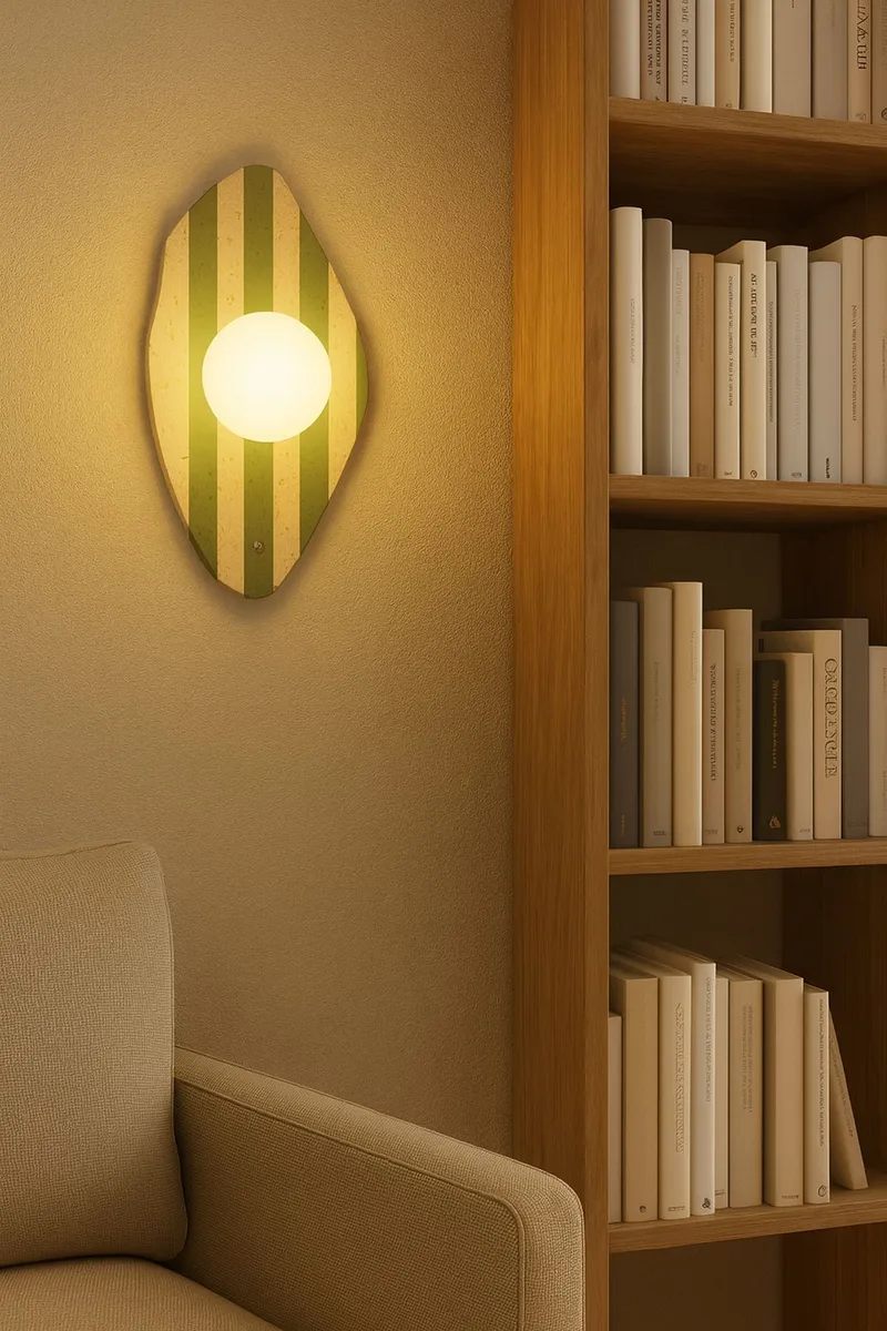 Javoren væglampe 10 cm - Beige Hvid Grøn - Belysning - Lamper & indendørsbelysning - Væglampe