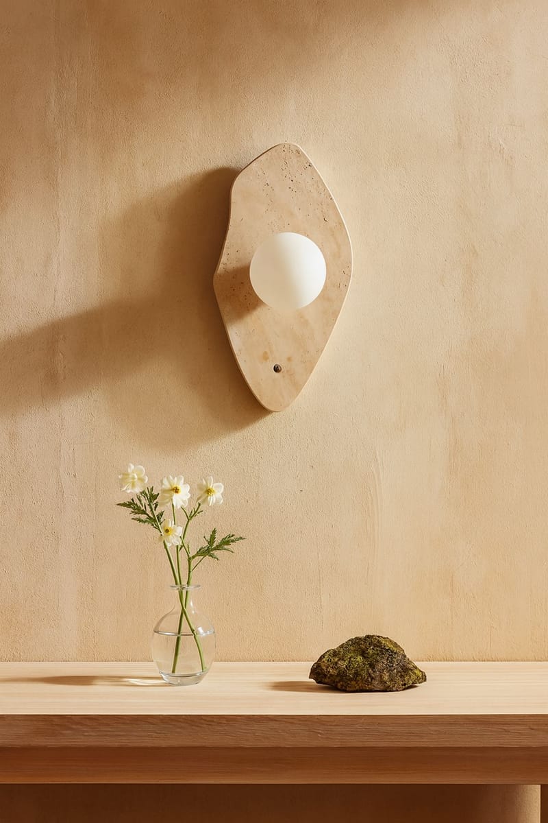 Javoren væglampe 10 cm - Beige Hvid - Belysning - Lamper & indendørsbelysning - Væglampe