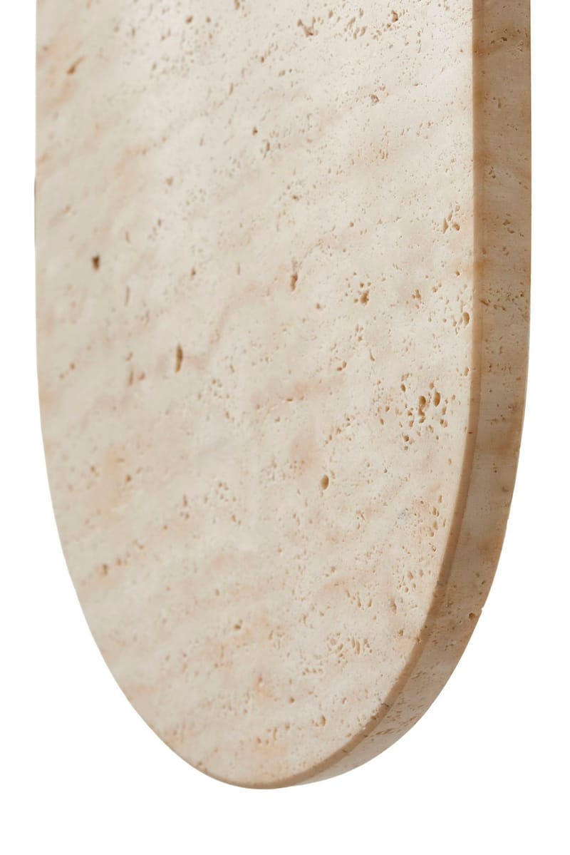 Kummer væglampe 10 cm oval - Beige og Hvid - Belysning - Lamper & indendørsbelysning - Væglampe