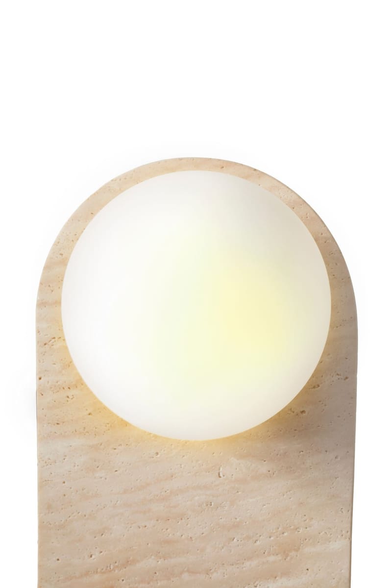 Kummer væglampe 10 cm oval - Beige og Hvid - Belysning - Lamper & indendørsbelysning - Væglampe