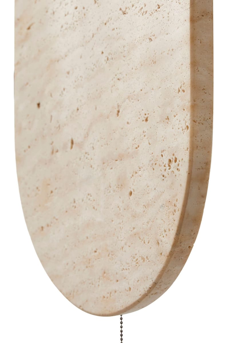 Kummer væglampe 10 cm oval - Beige og Hvid - Belysning - Lamper & indendørsbelysning - Væglampe