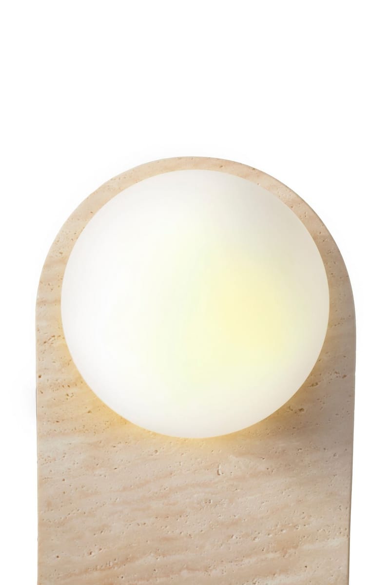 Kummer væglampe 10 cm oval - Slidt Beige Hvid - Belysning - Lamper & indendørsbelysning - Væglampe