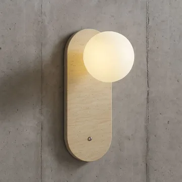 Kummer væglampe 10 cm oval - Slidt Beige Hvid - Belysning - Lamper & indendørsbelysning - Væglampe