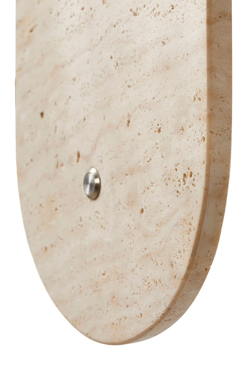 Kummer væglampe 10 cm oval - Slidt Beige Hvid - Belysning - Lamper & indendørsbelysning - Væglampe