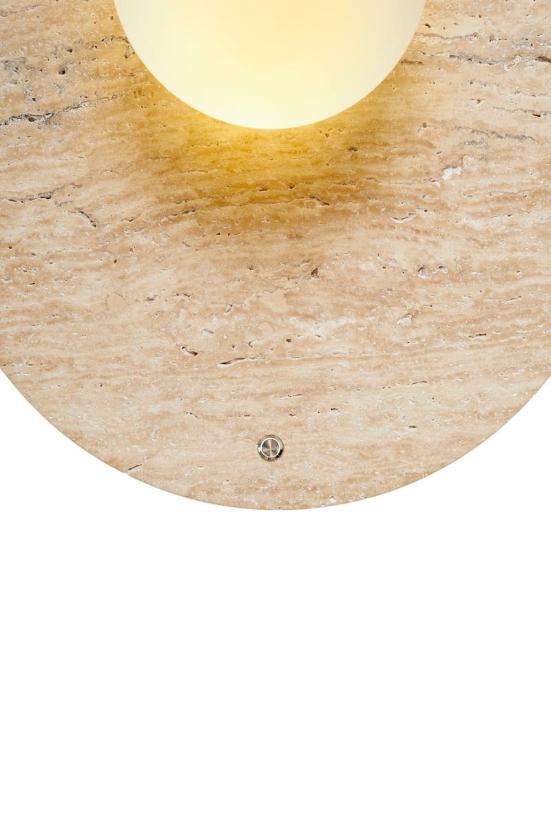 Kummer væglampe 10 cm rund - Beige og Hvid - Belysning - Lamper & indendørsbelysning - Væglampe