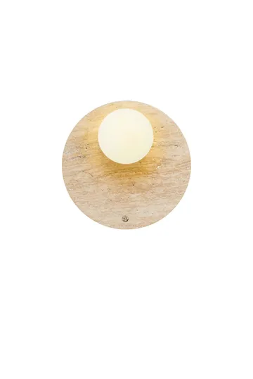 Kummer væglampe 10 cm rund - Beige og Hvid - Belysning - Lamper & indendørsbelysning - Væglampe