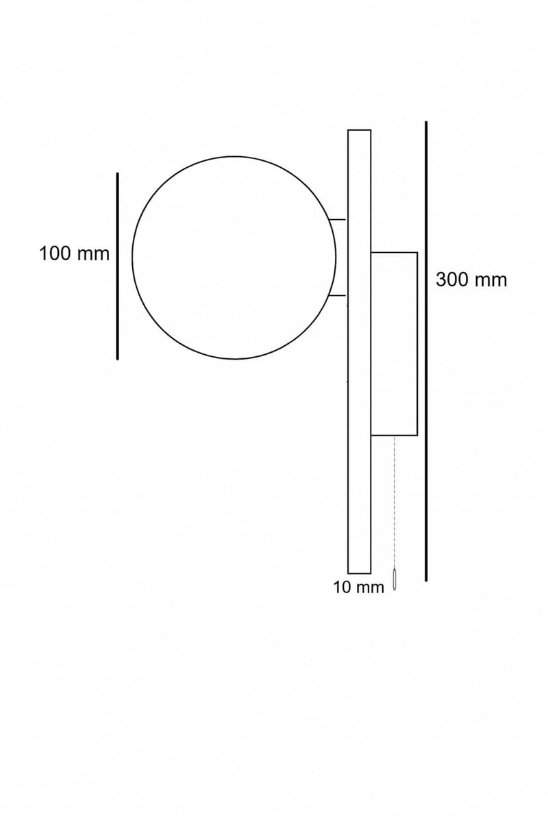 Kummer væglampe 10 cm rund - Beige og Hvid - Belysning - Lamper & indendørsbelysning - Væglampe
