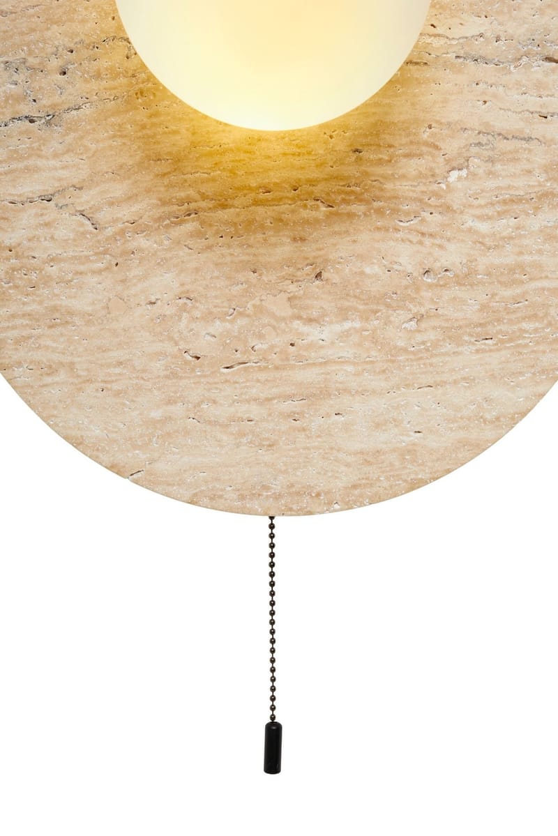 Kummer væglampe 10 cm rund - Beige og Hvid - Belysning - Lamper & indendørsbelysning - Væglampe