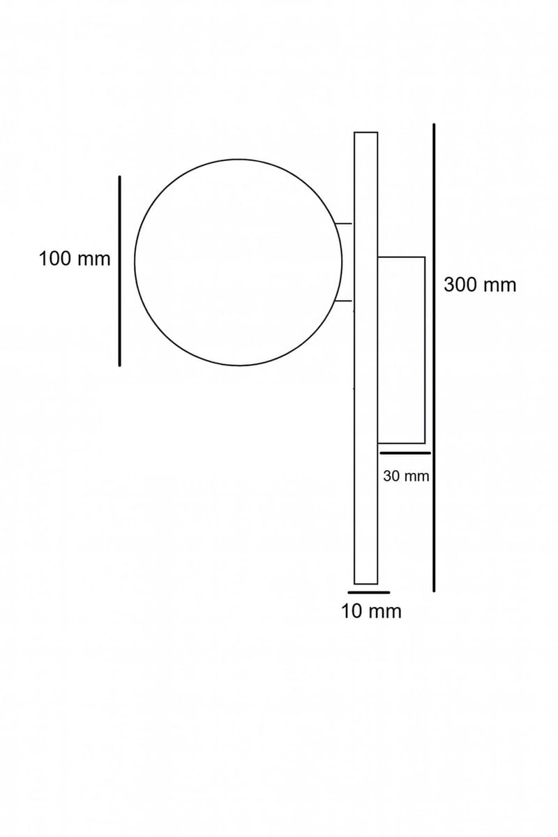 Kummer væglampe 10 cm rund - Beige og Hvid - Belysning - Lamper & indendørsbelysning - Væglampe