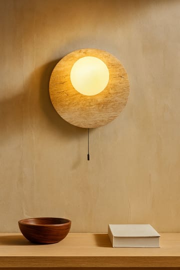 Kummer væglampe 10 cm rund - Beige og Hvid - Belysning - Lamper & indendørsbelysning - Væglampe