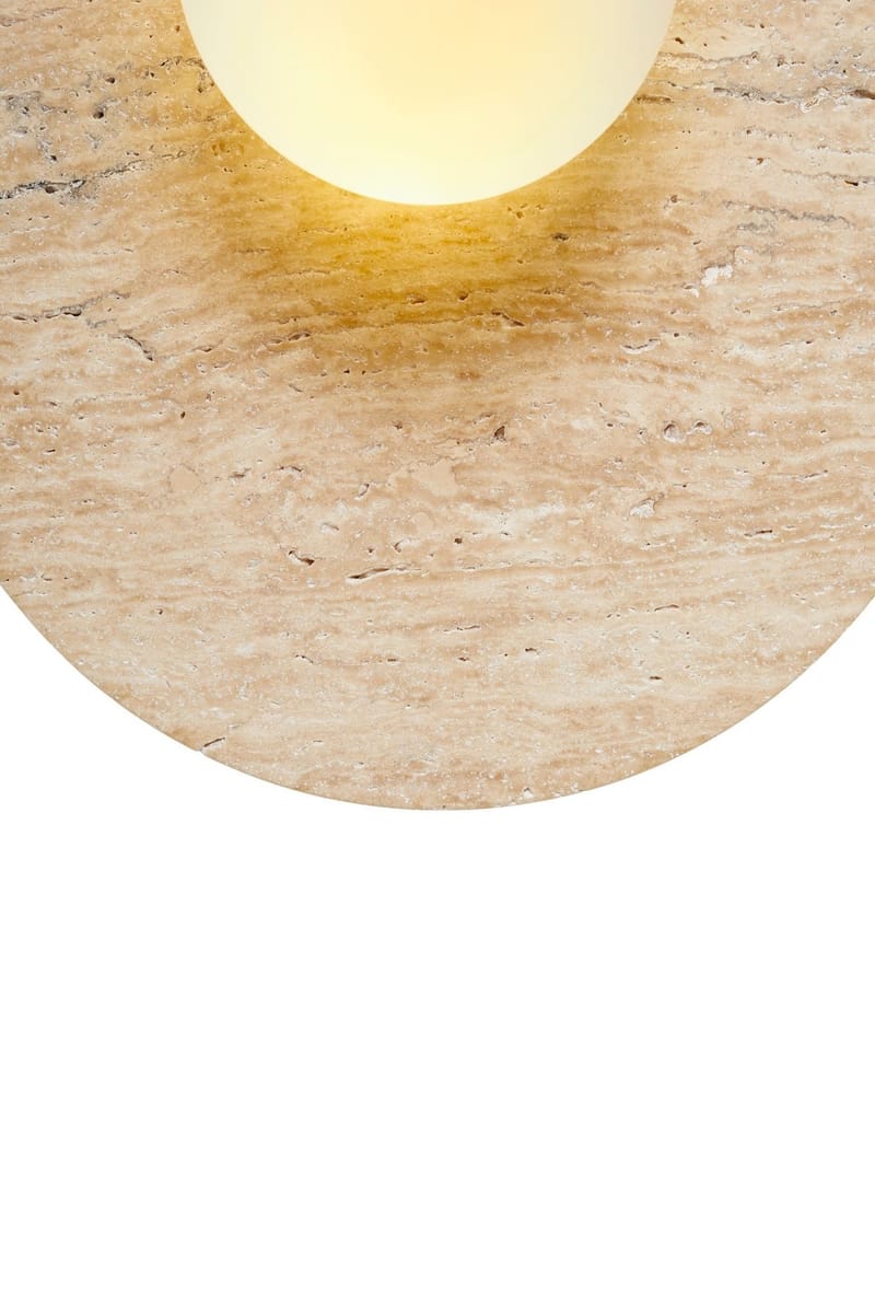 Kummer væglampe 10 cm rund - Beige og Hvid - Belysning - Lamper & indendørsbelysning - Væglampe