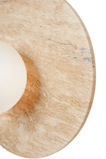 Kummer væglampe 12 cm rund - Beige og Hvid - Belysning - Lamper & indendørsbelysning - Væglampe